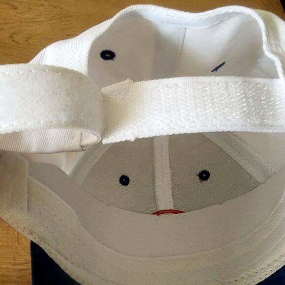E Royal Credit Union Embroidered Baseball Cap White Blue Adjustable Fitted K - Picture 10 of 10